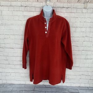 Soft surroundings fleece pullover small oversized